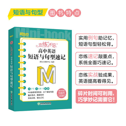恋练不忘 高中英语 短语与句型速记 高中高一二三 新高考复习书 背诵技巧 口袋书便携版 新东方英语 商品图2