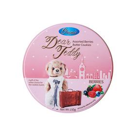 欧曼思泰迪曲奇饼莓果味150g