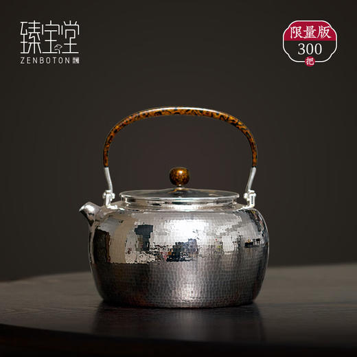 臻宝堂祥麟（铁包银盖）银壶约950ml 商品图0