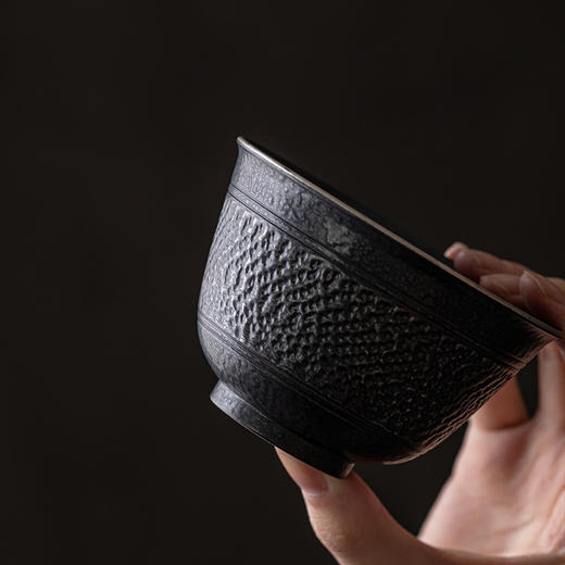 手工跳刀盖碗茶杯单个中式复古三才碗功夫茶具不烫手泡茶碗手抓壶 商品图3