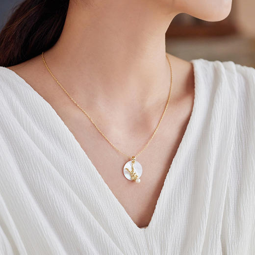 Manreya玛芮雅“奔月而来”珍珠贝母项链 商品图4