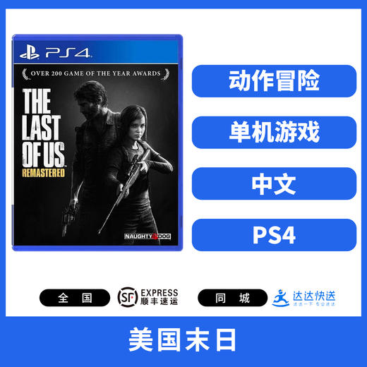 二手PS4游戏 美国末日 最后生还者 中文版 商品图0