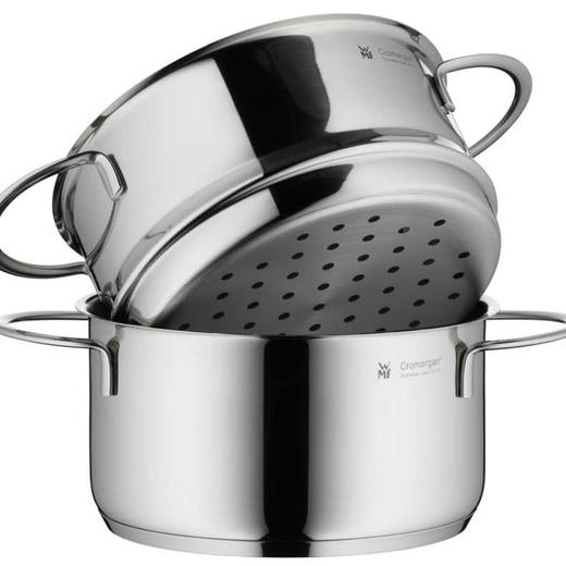康巴赫生活馆德国WMF加厚不锈钢双层蒸笼蒸锅 商品图3
