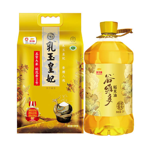 金龙鱼 CX300-08东方好礼米油套餐 5L+5kg 商品图0