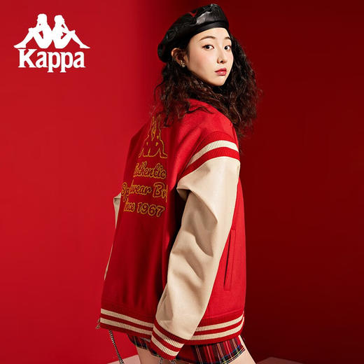 卡帕Kappa兔年限定新年款棒球棉服2023新款男女防寒服夹克外套 商品图2