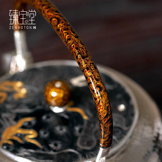 臻宝堂祥麟（铁包银盖）银壶约950ml 商品图4