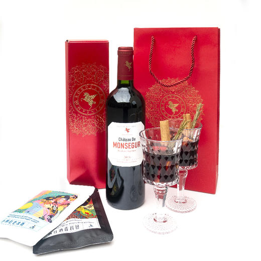 翡马 波尔多进口红葡萄酒2013年 13.5度 750ml*1 蒙赛干红热红酒礼盒 商品图4