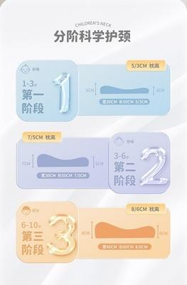 梦洁宝贝 彩棉悦享水洗乳胶枕 儿童婴儿 商品图2