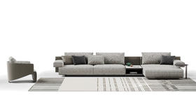 Wave波浪 组合沙发 | 更多座位，皮布面料可选，详询客服