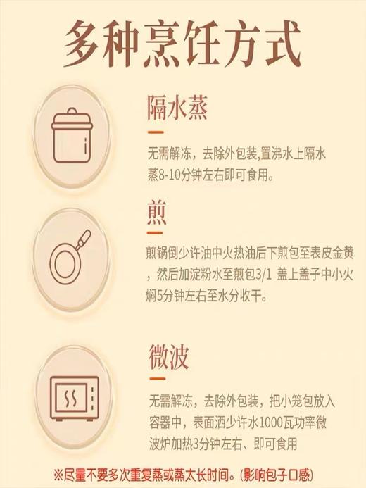 玥小妹拇指生煎包猪肉馅皮薄儿童迷你包早餐500g/袋 商品图2