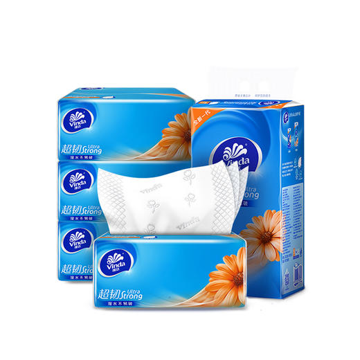 维达超韧120抽 抽纸单提(共4包) 商品图1