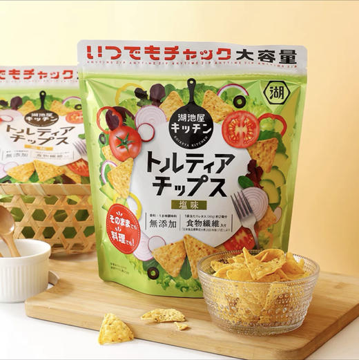 日本进口湖池屋盐味玉米三角脆玉米片下午茶休闲膨化零食小吃138g 商品图3