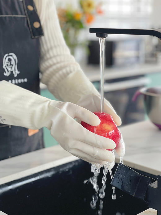 【丁腈  家务手套】加厚型 穿脱自如 防滑纹理 33*10cm 商品图0