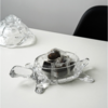 捷克进口BOHEMIA水晶玻璃 长寿龟水果盘带盖创意母子乌龟糖缸送礼 商品缩略图5