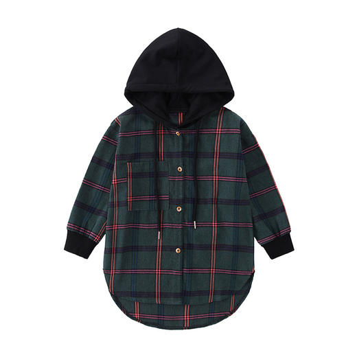 裁缝学苑 TW31女童连帽长袖衬衫1:1实物服装纸样剪裁图纸牛皮纸样 商品图5