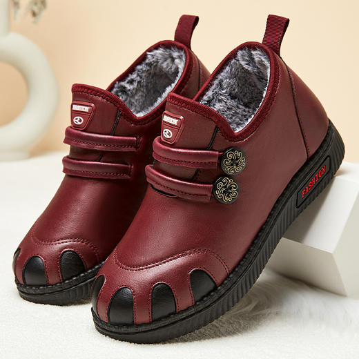 【新品新年送妈妈】棉鞋2022冬季新款女鞋加绒加厚妈妈鞋保暖棉靴 商品图3