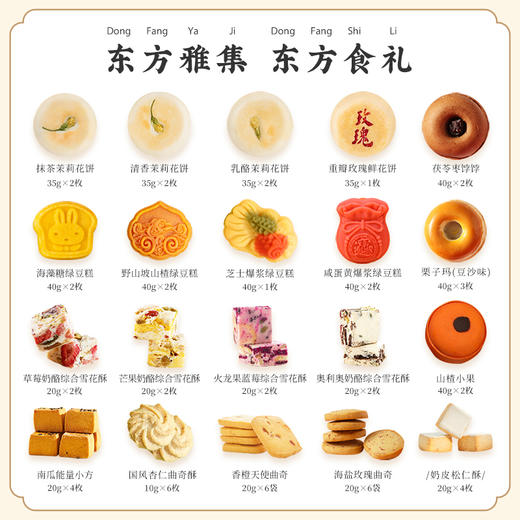 雅觅•东方雅集什锦糕点糖菓综合大礼包1425g【产地直发】 商品图2