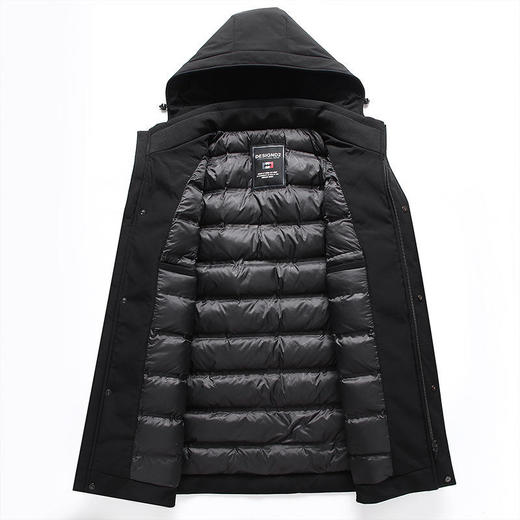 2022冬季新款中老年羽绒棉服连帽男中长款爸爸装加厚休闲中年外套WMM-9902 商品图4