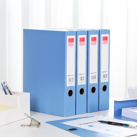 【仅供集采】齐心粘扣档案盒A4-55mm（18个/箱） 商品图0