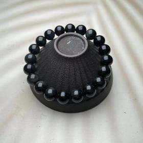 黑曜石单圈手串-圆珠10