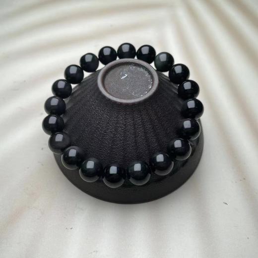 黑曜石单圈手串-圆珠10 商品图0