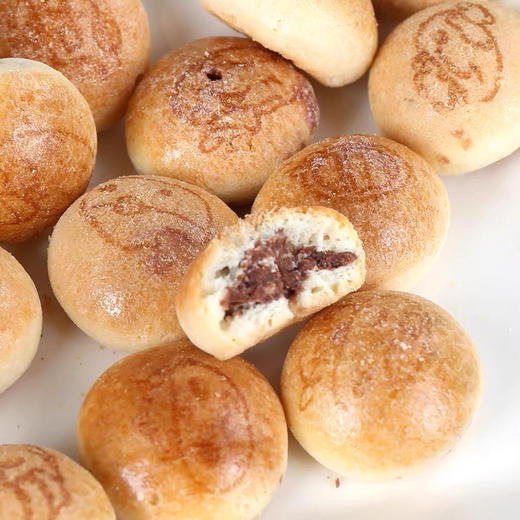 韩国进口乐天lotte小熊饼干 儿童动物脑袋巧克力夹心球饼干55g 商品图2