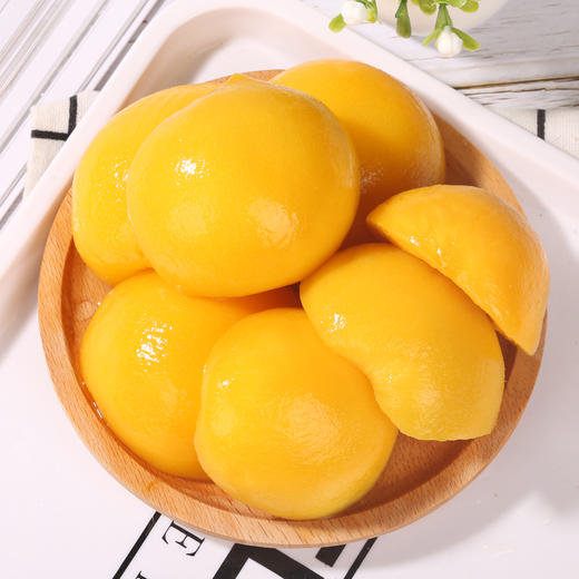 金牌桃奇黄桃罐头优品级0香精甜蜜素色素催熟剂820g/罐 商品图3