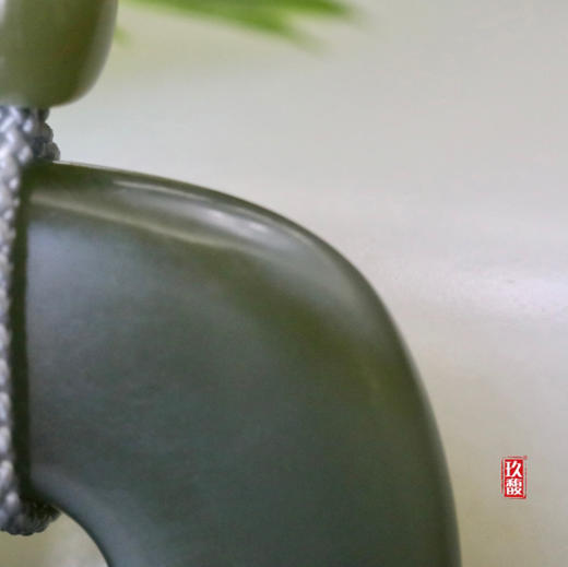 和田玉（青玉-无结构）挂件--玉璧37.30g 商品图2
