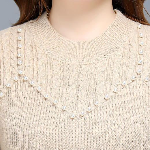 QYM-XY-22X991-Y假两件蕾丝针织连衣裙 商品图3