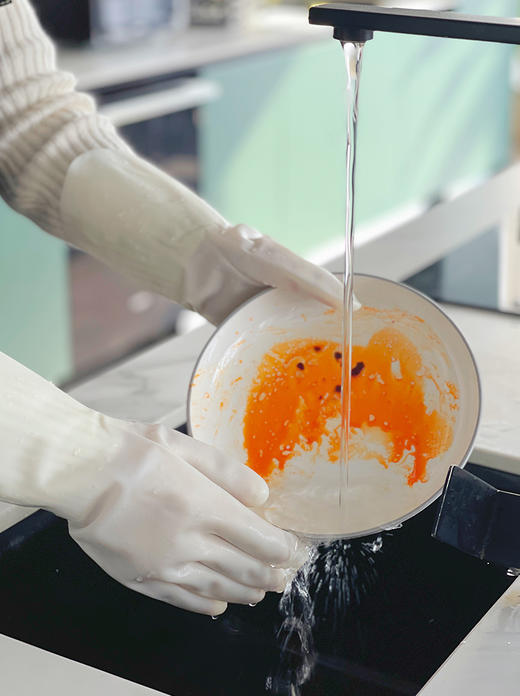 【丁腈  家务手套】加厚型 穿脱自如 防滑纹理 33*10cm 商品图3