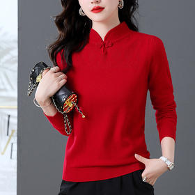 100纯羊毛本命年毛衣时尚内搭打底羊毛衫CC-108-91007