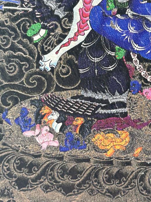 石板画唐卡-大威德金刚（蓝） 商品图4