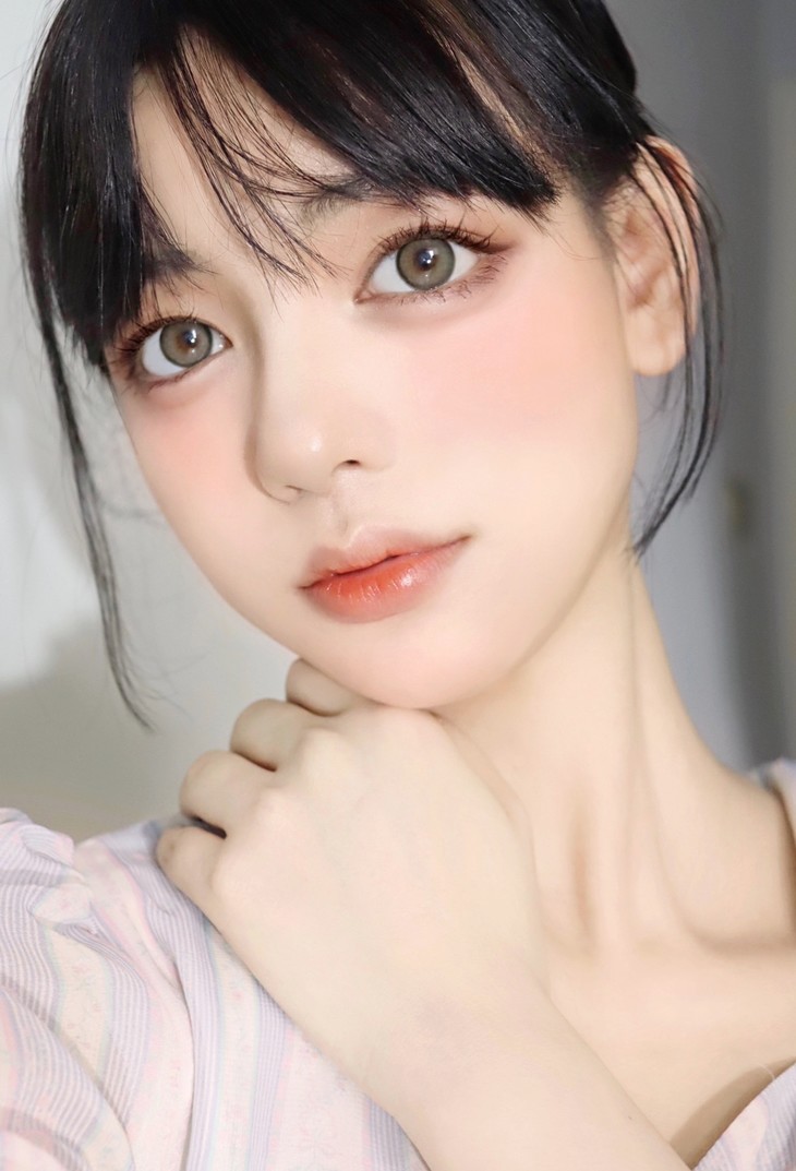 LEENSCOLOR年抛隐形眼镜 甜茶棕14.5mm 一副/2片-VVCON美瞳网22