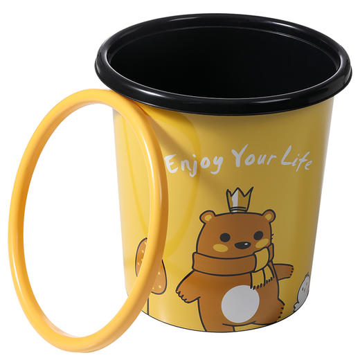 美丽雅卡通小熊创意印花垃圾桶 商品图1