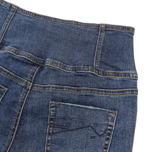 布兰施时尚百搭直筒牛仔裤高腰通勤女士长裤 商品图6