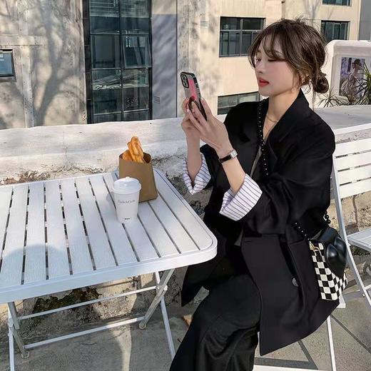 西装外套女2023早春新款小个子中长款米白色休闲西服上衣 rx17 商品图2