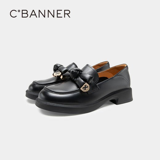 千百度春季小皮鞋百搭JK乐福鞋A23431831 商品图4