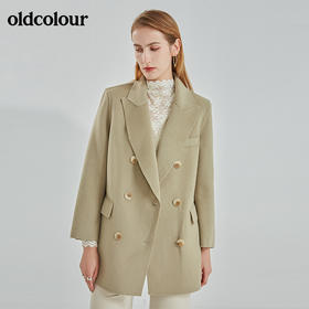 oldcolour2021冬季新款时尚高端修身显瘦西装毛呢外套N43155145