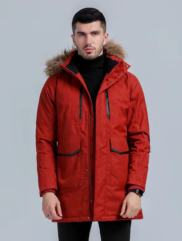 【八一直播】ESGUSRD 男士 中长款羽绒服 91319810 无毛领