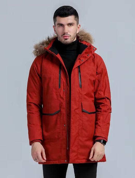 【八一直播】ESGUSRD 男士 中长款羽绒服 91319810 无毛领 商品图0