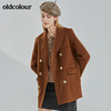 oldcolour2021冬季新款时尚高端修身显瘦西装毛呢外套N43155145 商品缩略图2