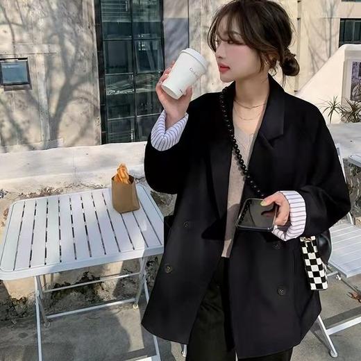 西装外套女2023早春新款小个子中长款米白色休闲西服上衣 rx17 商品图6