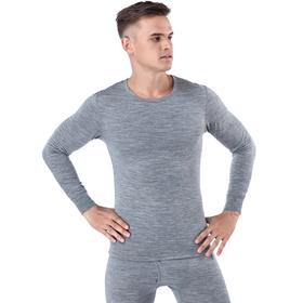 【美丽诺可机洗羊毛】SCHIESSER德国舒雅男式圆领纯羊毛长袖长裤套装保暖35/16389W