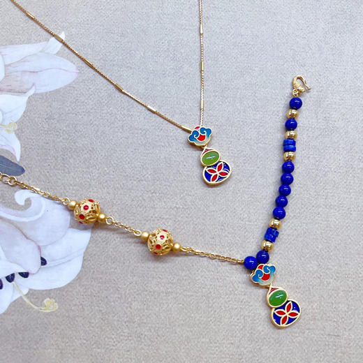 【宫里手链 项链】葫芦绣球手链 葫芦祥云项链 商品图1