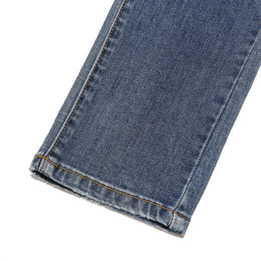 布兰施时尚百搭直筒牛仔裤高腰通勤女士长裤 商品图5