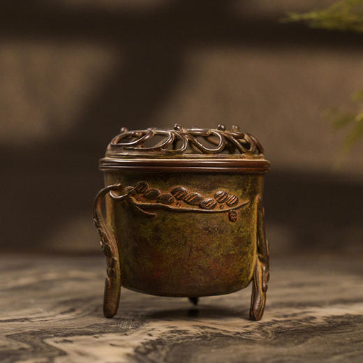 铜松竹梅三友香炉 商品图0