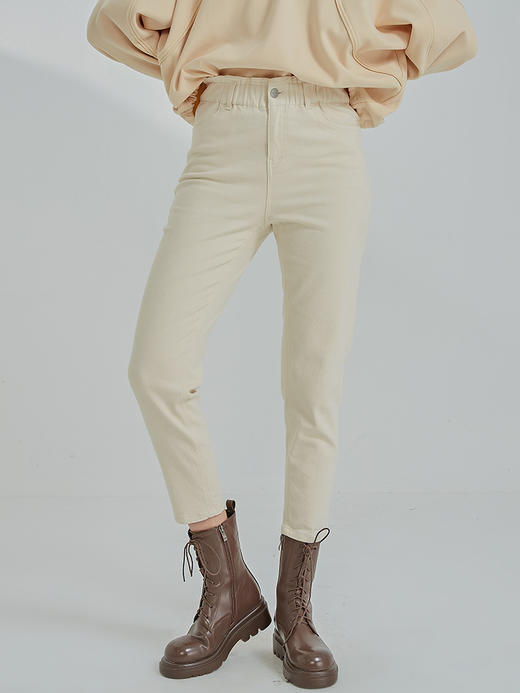 oldcolour2021冬季新款时尚气质休闲百搭直筒牛仔裤N43113321 商品图3