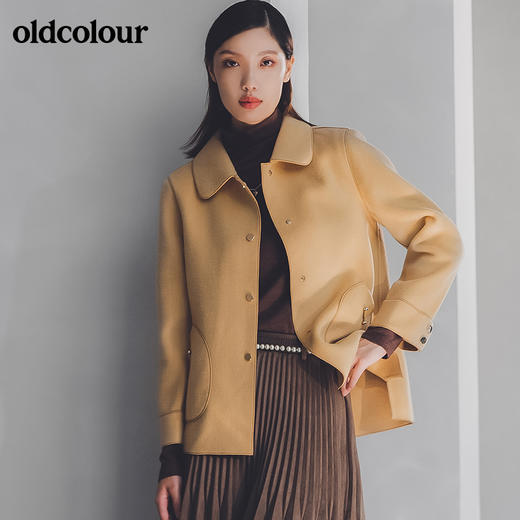 oldcolour2022冬季时尚通勤手工呢料短外套女GN41154901 商品图2