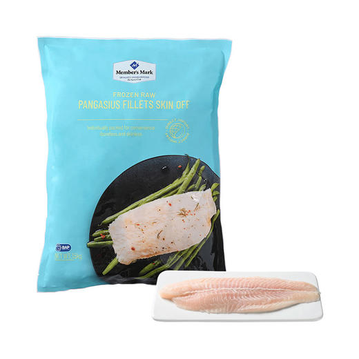 MM 山姆 Member's Mark 冷冻生去皮巴沙鱼柳 1.5kg 商品图0