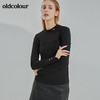 oldcolour2021冬季新款时尚气质修身百搭微领设计内搭N42023285 商品缩略图0